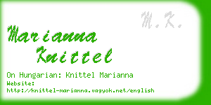 marianna knittel business card